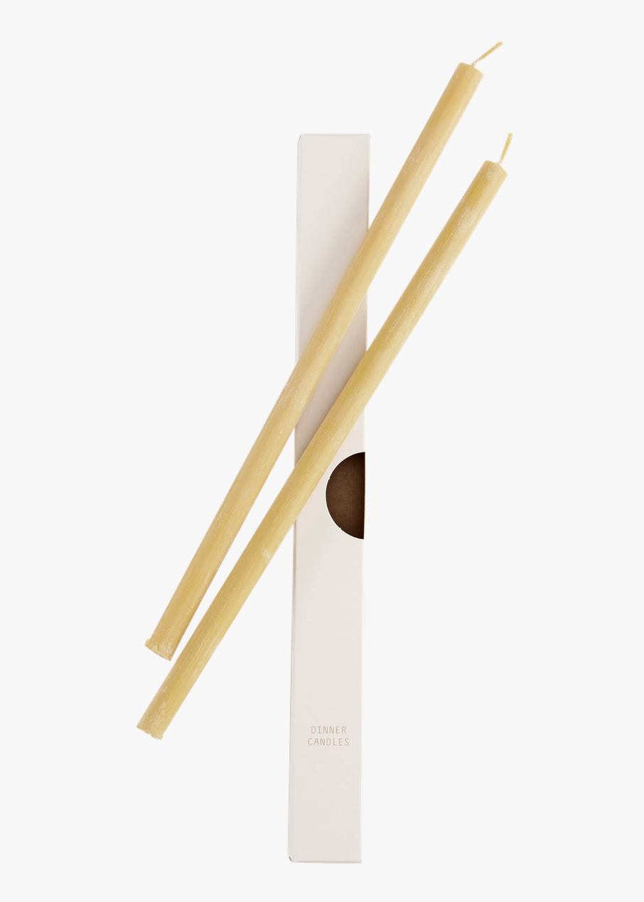 OVO Things - Bougies de dîner en cire d'abeille 100 % lot de deux – Image 3